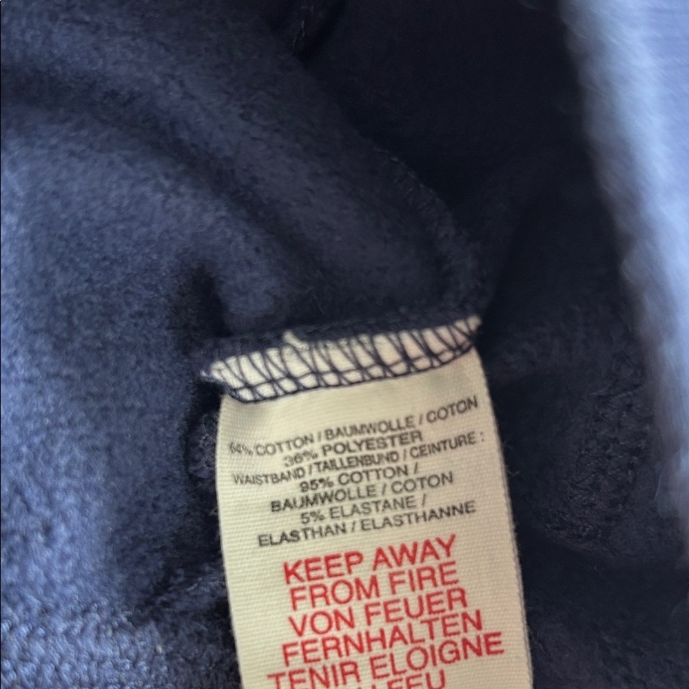 Mini Boden Navy Joggers with Red Accents - Picture 5 of 6